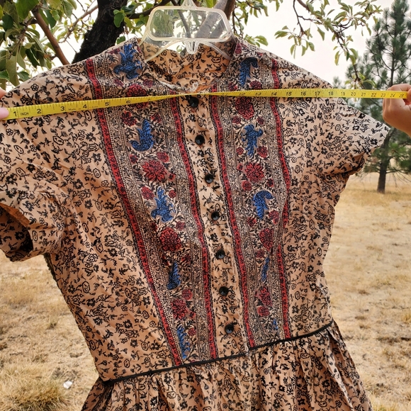 Vintage dress 1930 1940 fashion first smoller bird - Picture 7 of 10